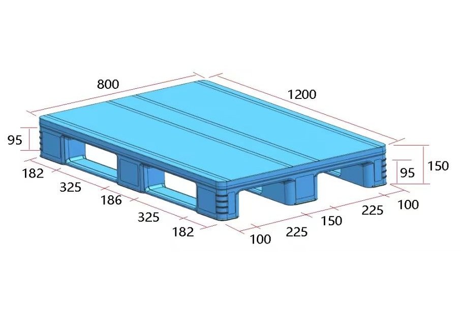 Hygienic plastic pallet