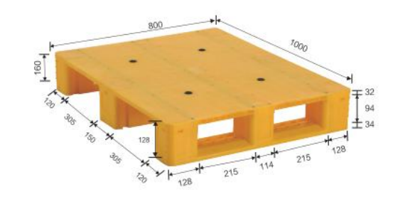 800x1000 plastic pallet