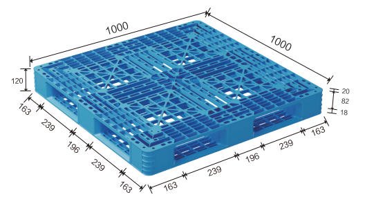 1000x1000mm plastic pallet