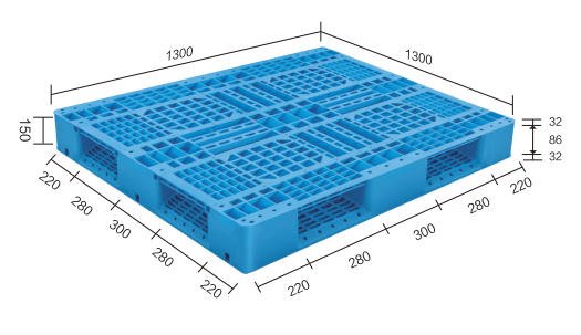 6 runner plastic pallet